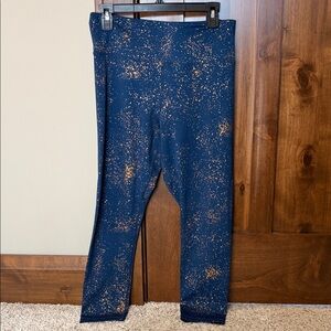Zyia Navy Stay Gold LNT Leggings